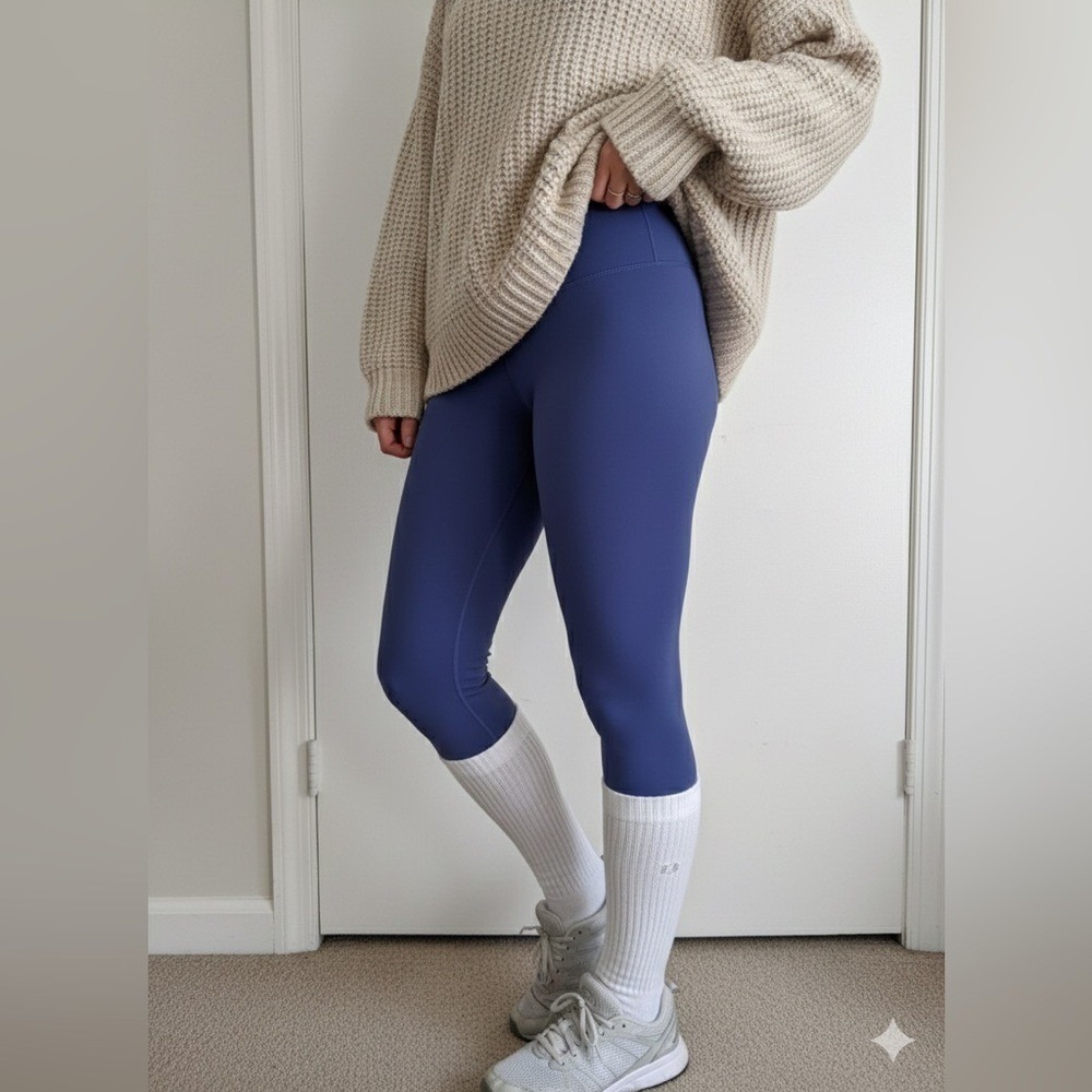 Bandier Soleil Sport Leggings Spectrum Blue High Rise XS NWT BND10312 Sport Chic